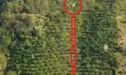 Kamyonetin dik yamaçtan yuvarlandığı kaza kamerada; 2 yaralı