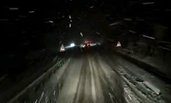 Kar yağışı nedeniyle bazı yollar büyük tonajlı araçların geçişine kapatıldı