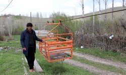 Karadeniz'de gördü, Van'da uyguladı; teleferik sistemi ile bahçesine 40 dakika yerine 40 saniyede ulaşıyor / Ek fotoğraflar