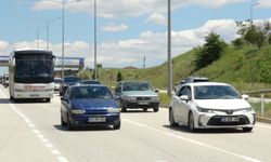 'Kilit kavşak' Kırıkkale'de bayram dönüşü trafiği