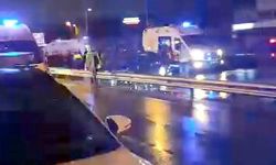 Küçükçekmece'de kazaya müdahale eden trafik polisine otomobil çarptı