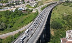 Kuzey Marmara Otoyolu'nun Kocaeli geçişinde bayram trafiği (2)