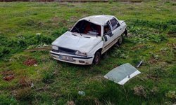 Malatya'da otomobil şarampole devrildi: 6 yaralı