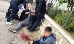 Motosikletler kafa kafaya çarpıştı: 2 yaralı