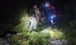 Nevşehir'de kayalık arazide mahsur kalan kadın kurtarıldı
