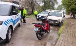 Polise direnen ehliyetsiz motosiklet sürücüsüne biber gazıyla müdahale