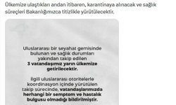 Sağlık Bakanlığı: Gemideki 3 Türk vatandaşı Türkiye'ye getirilecek