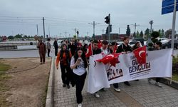 Samsun'da 'Dağcılık Ulusal Kurtuluş Mücadelesini Anma Yürüyüşü' başladı