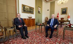 TBMM Başkanı Kurtulmuş, Ankara Valisi Canbolat'ı kabul etti
