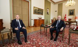 TBMM Başkanı Kurtulmuş, Emniyet Genel Müdürü Fidan'ı kabul etti