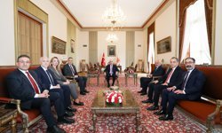 TBMM Başkanı Kurtulmuş, TBB Başkanı Sağkan ile görüştü
