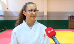 Tokalaştığı antrenörün gücünü fark edip tavsiyesiyle judoya başlayan Elif'ten 'altın' başarı/Ek fotoğraflar