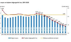 Türkiye'nin doğurganlık hızı 1,42'ye geriledi