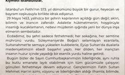 Vali Davut Gül'den İstanbul'un fethinin 573'üncü yıl dönümüne ilişkin kutlama mesajı