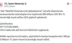 17 ilde 'nitelikli dolandırıcılık' operasyonları: 261 tutuklama