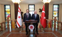Bakan Güler, KKTC Başbakanı Üstel ile bir araya geldi