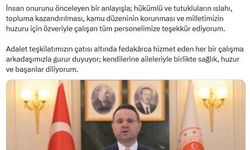 Bakan Gürlek'ten 'Ceza İnfaz Personeli Günü' mesajı