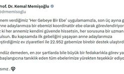 Bakan Memişoğlu: 22 bin 952 gebemize birebir destek ulaştırdık