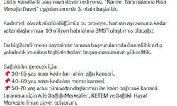 Bakan Memişoğlu: 'Kanser Taramalarına Kısa Mesajla Davet' uygulamasında 3'üncü etabı başlattık