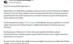 Bakan Memişoğlu'ndan yerli kalp-akciğer makinesiyle ameliyat olan hastaya ziyaret (2)