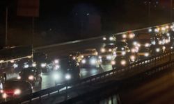 Bayram tatili dönüşü İstanbul girişinde trafik yoğunluğu