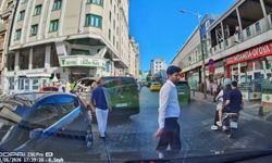 Beyoğlu'nda yol verme tartışmasında 'Boksörüm çeneni kırarım' sözleriyle tehdit etti