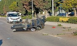Beypazarı'nda takla atan otomobilin sürücüsü öldü