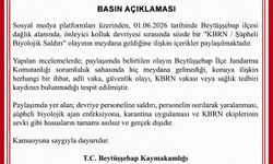 Beytüşşebap Kaymakamlığı'ndan 'KBRN saldırısı' iddiasına yalanlama