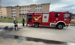 Bir gün önce tamirden aldığı motosikleti sipariş götürürken alev alıp küle döndü