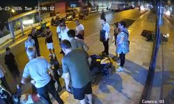 Bodrum'da 2 motosiklet çarpıştı; kaza kamerada
