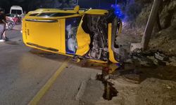 Bodrum'da taksi ile motosiklet çarpıştı: 1 ölü, 1 ağır yaralı