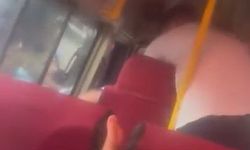 Bursa'da minibüs şoförlerinin yol verme kavgası kamerada