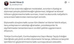 Cevdet Yılmaz: ABD ile İran arasında sağlanan mutabakat, memnuniyet verici