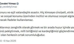Cevdet Yılmaz: İnsan onuru ve eşit vatandaşlık esastır