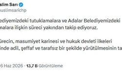 CHP'li Sarı: Buca ve Adalar belediyelerimizdeki süreci yakından takip ediyoruz