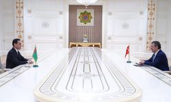 Cumhurbaşkanı Yardımcısı Yılmaz, Türkmenistan Devlet Başkanı Berdimuhamedov ile görüştü