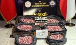 Düzce'de uyuşturucu operasyonunda 115 bin hap ele geçirildi