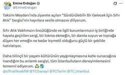 Emine Erdoğan'dan 'Sürdürülebilir Bir Gelecek İçin Sıfır Atık' sergisi paylaşımı