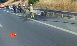 Gaziosmanpaşa'da yanan motosiklet demir yığınına döndü
