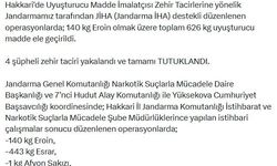 Hakkari'de 626 kilo uyuşturucu ele geçirildi: 4 tutuklama