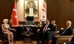 KKTC Cumhuriyet Meclisi Başkanı Öztürkler, Bakan Göktaş'ı kabul etti