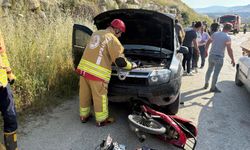 Manisa'da cip ile çarpışan motosiklet sürücüsü ağır yaralandı