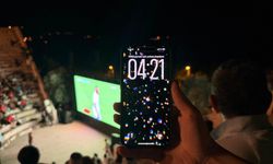 Milli maç Antiphellos Antik Tiyatrosu'nda izlendi / Ek fotoğraflar