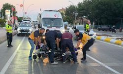 Motosikletlerin çarpıştığı kaza kamerada
