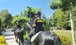 NATO Zirvesi öncesi Ankara'da atlı polislerden devriye