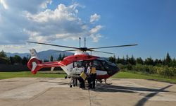 Prematüre ikizlerden biri helikopter ambulansla Niğde'ye sevk edildi