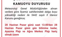 Şile'de bazı plajlarda denize girmek yasaklandı