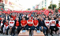 Sultanbeyli'de milli maç heyecanı