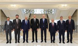 TBMM Başkanı Kurtulmuş, Azerbaycan Cumhurbaşkanı Aliyev tarafından kabul edildi