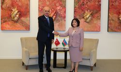 TBMM Başkanı Kurtulmuş, Bakü'de Azerbaycan Milli Meclisi Başkanı Gafarova ile görüştü